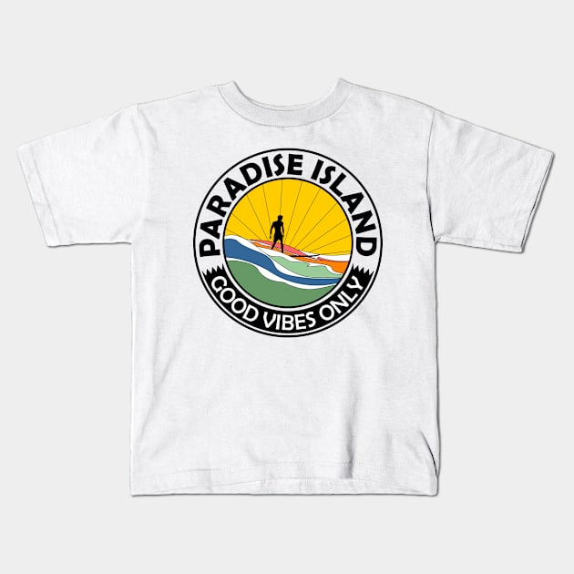 Surf Beach Summer Kids T-Shirt by Unestore